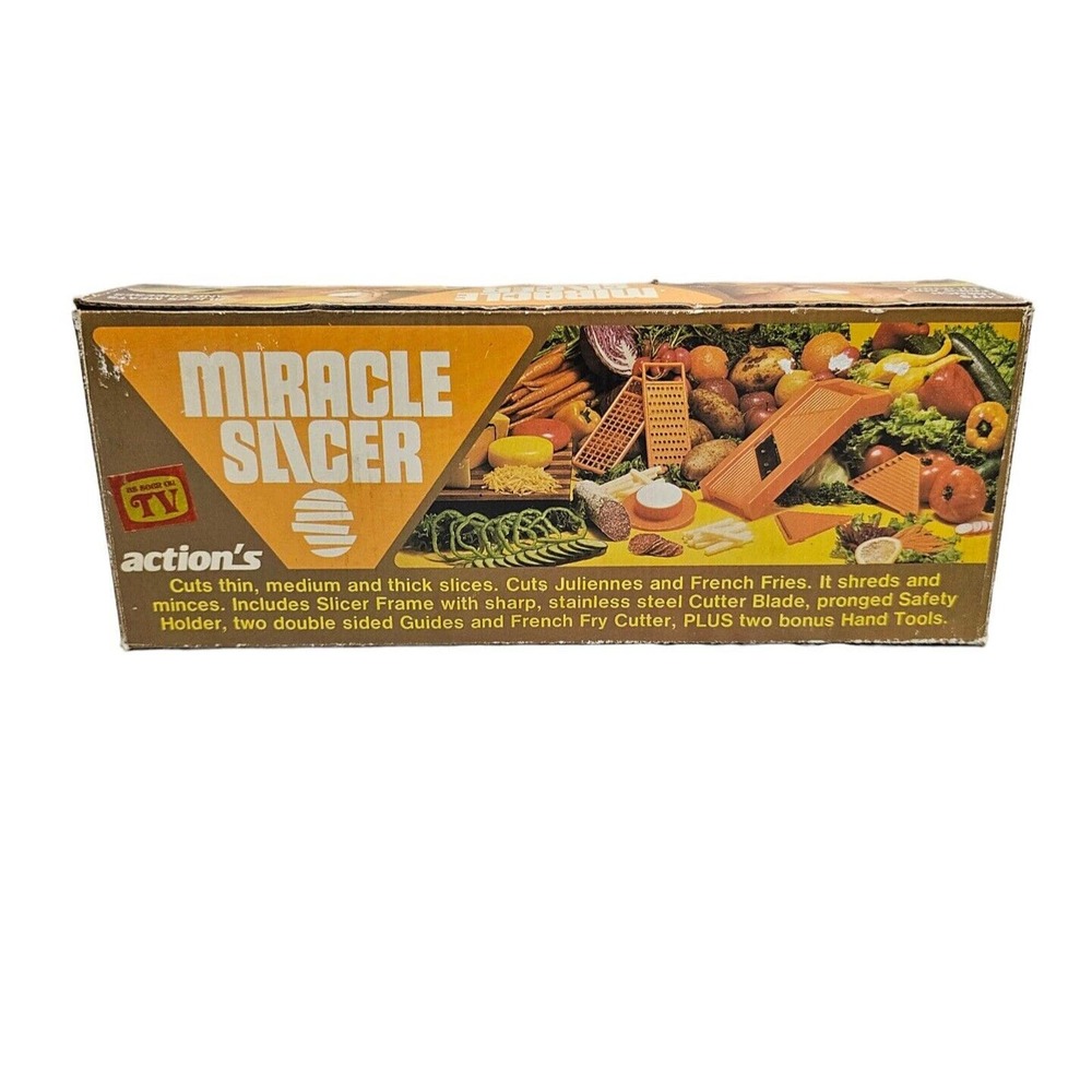 ORIGINAL Miracle SLICER Mandoline in Box NEW Vintage 1984